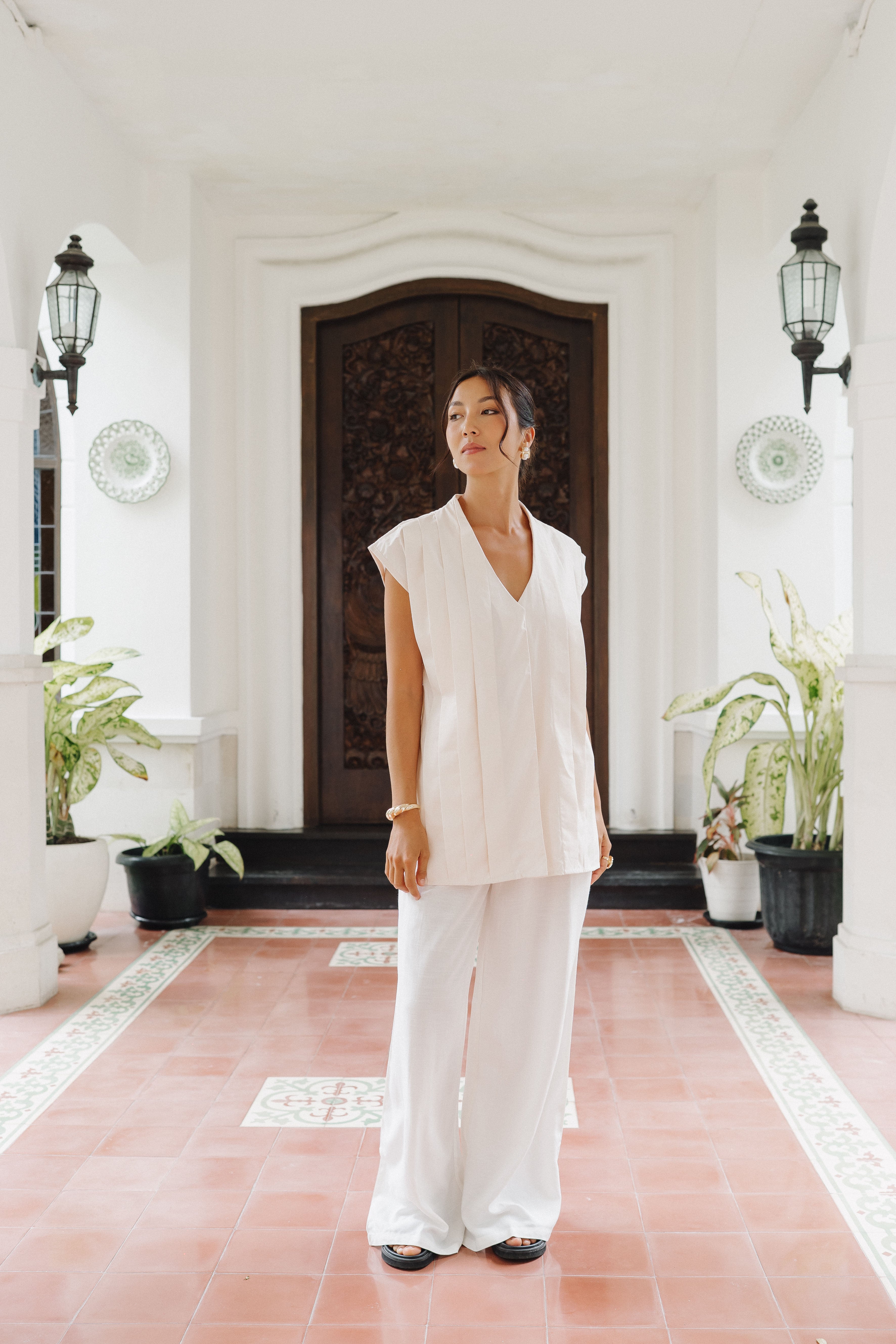 Lyra Top - Porcelaine