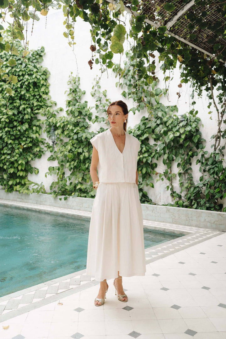 Nysa Pants - Porcelaine