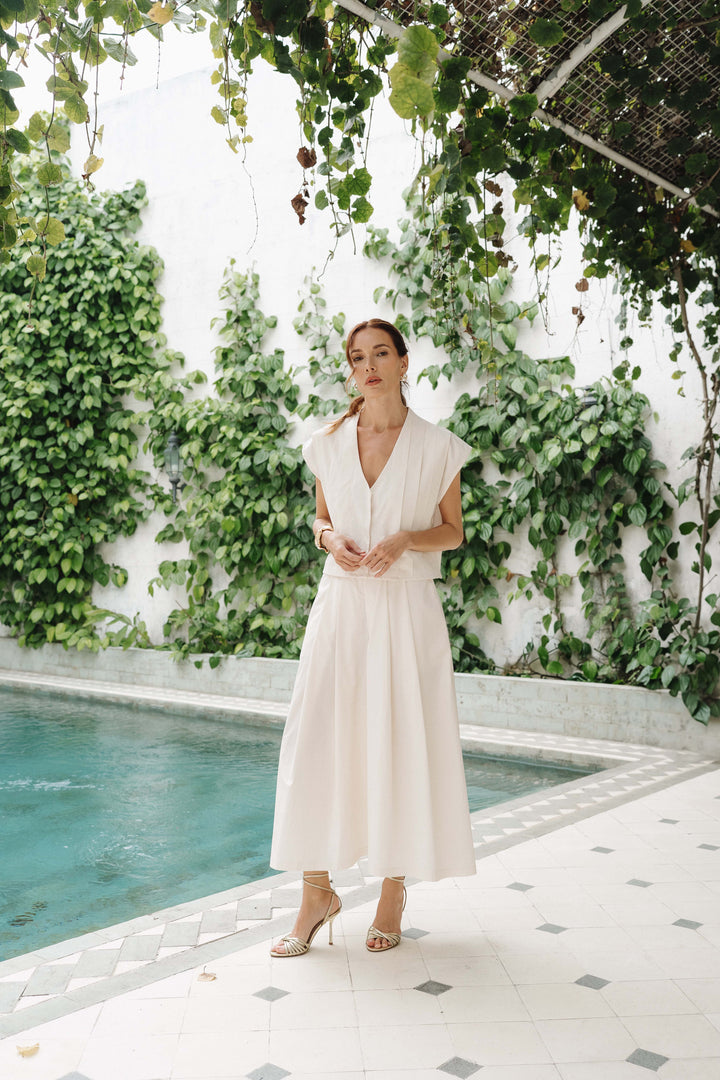 Nysa Pants - Porcelaine