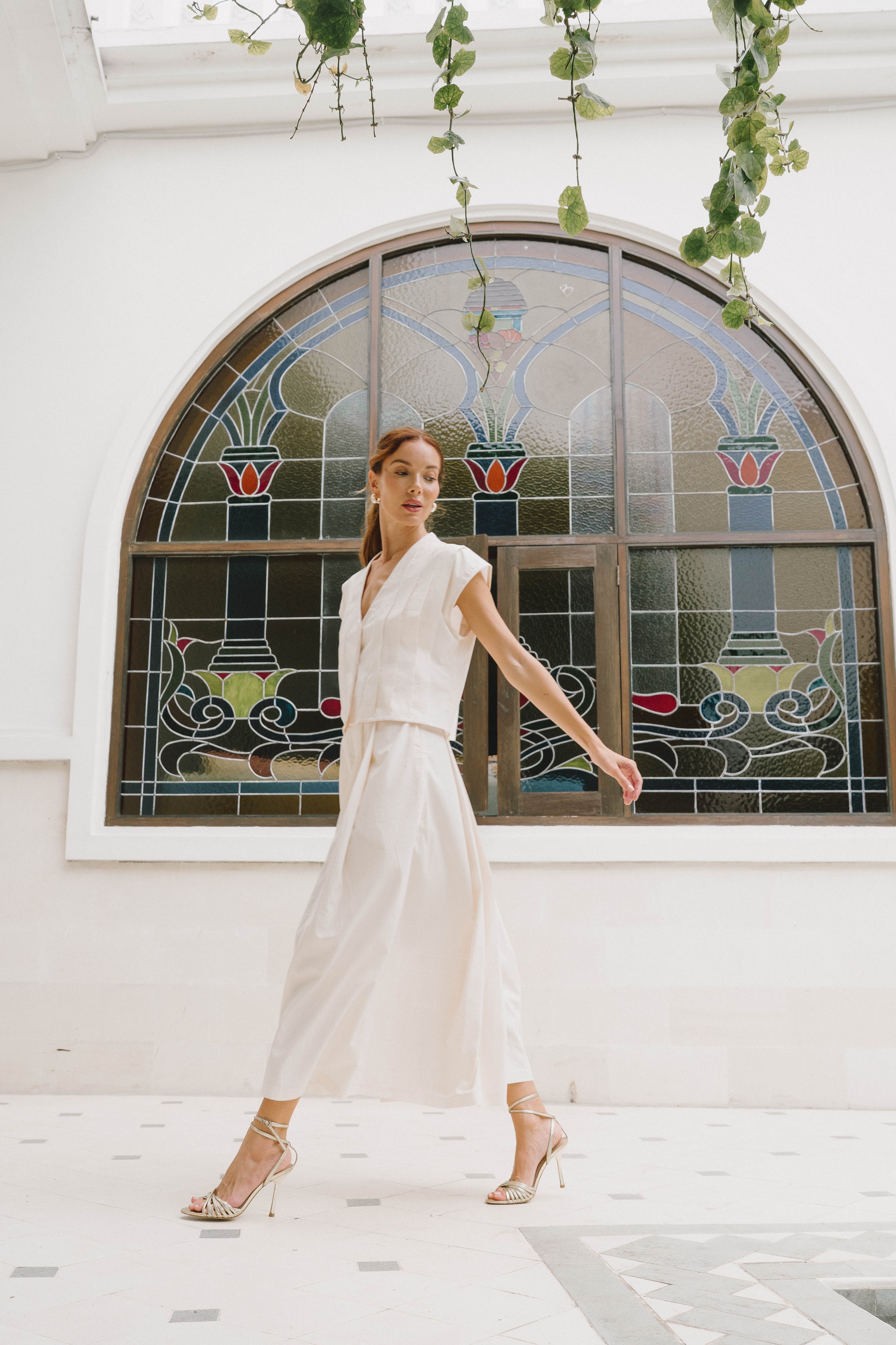 Nysa Pants - Porcelaine