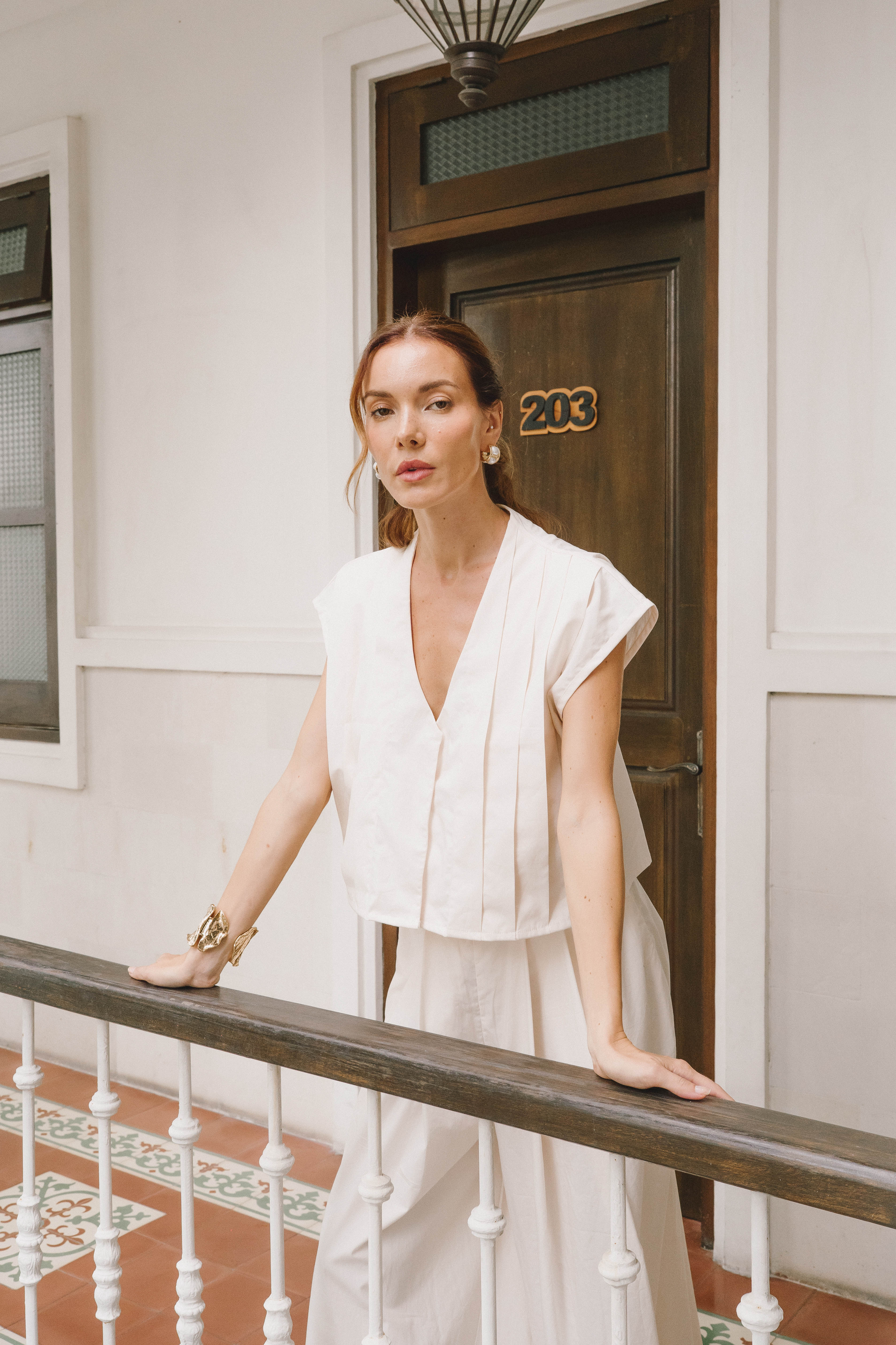 Klea Crop Top - Porcelaine